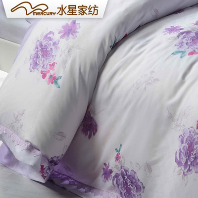水星家紡104928黏膠提花加印花四件套 舒適與藝術的完美結合